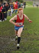 16 February 2011; Michael Tracey, High School, takes ninth place in the Senior Boys events at the Aviva Leinster Schools Cross Country. Santry Demesne, Santry, Dublin. Picture credit: Stephen McCarthy / SPORTSFILE