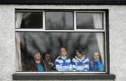 16 February 2011; Spectators watch the game from the Clanwilliam Clubhouse. Avonmore Milk Munster Schools Senior Cup, Ardscoil Ris v Rockwell College, Clanwilliam RFC, Tipperary Town, Tipperary. Picture credit: Diarmuid Greene / SPORTSFILE