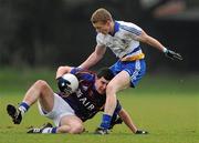 17 February 2011; Michael Geaney, UL, in action against Colin Walsh, DIT. Ulster Bank Sigerson Cup First Round, DIT v UL, St Anne's Park, Raheny, Dublin. Picture credit: Brian Lawless / SPORTSFILE