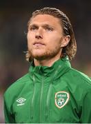 6 October 2016; Jeff Hendrick of Republic of Ireland before the FIFA World Cup Group D Qualifier match between Republic of Ireland and Georgia at Aviva Stadium, Lansdowne Road in Dublin. Photo by Brendan Moran/Sportsfile