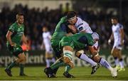 7 October 2016; Robbie Diack of Ulster is tackled by Conor Carey, left, and Ultan Dillane of Connacht during the Guinness PRO12 Round 6 match between Connacht and Ulster at the Sportsground in Galway.  Photo by David Fitzgerald/Sportsfile