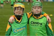 8 October 2016; John Ross, left, and Niall Kavanagh, both age 10, from, from Thomas Davis GAA in Dublin as Croke Park today played host to some of Ireland’s most talented hurlers, along with over 500 children, who lined-out to learn tips and skills from their hurling heroes as part of Centra’s Live Well hurling initiative. The participating children, who experienced a once in a lifetime opportunity, came from 12 lucky GAA clubs who each claimed their very special spot by winning a Live Well hurling challenge during the summer. Croke Park, Dublin. Photo by Piaras Ó Mídheach/Sportsfile