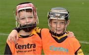 8 October 2016; Seán Doyle, age 6, left, and Jack Furlong, age 7, from Adamstown GAA in Wexford, as Croke Park today played host to some of Ireland’s most talented hurlers, along with over 500 children, who lined-out to learn tips and skills from their hurling heroes as part of Centra’s Live Well hurling initiative. The participating children, who experienced a once in a lifetime opportunity, came from 12 lucky GAA clubs who each claimed their very special spot by winning a Live Well hurling challenge during the summer. Croke Park, Dublin. Photo by Piaras Ó Mídheach/Sportsfile