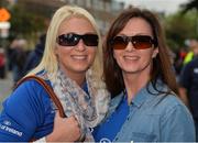 8 October 2016; Leinster supporters Sarah and Marie Edwards at the Guinness PRO12 Round 6 match between Leinster and Munster at the Aviva Stadium in Lansdowne Road, Dublin. Photo by Eóin Noonan/Sportsfile
