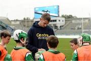 8 October 2016; Waterford hurler Maurice Shanahan signs autographs for participants as Croke Park today played host to some of Ireland’s most talented hurlers, along with over 500 children, who lined-out to learn tips and skills from their hurling heroes as part of Centra’s Live Well hurling initiative. The participating children, who experienced a once in a lifetime opportunity, came from 12 lucky GAA clubs who each claimed their very special spot by winning a Live Well hurling challenge during the summer. Croke Park, Dublin. Photo by Piaras Ó Mídheach/Sportsfile