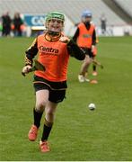 8 October 2016; Ciara Sinnott, aged 10, from Adamstown GAA in Wexford, as Croke Park today played host to some of Ireland’s most talented hurlers, along with over 500 children, who lined-out to learn tips and skills from their hurling heroes as part of Centra’s Live Well hurling initiative. The participating children, who experienced a once in a lifetime opportunity, came from 12 lucky GAA clubs who each claimed their very special spot by winning a Live Well hurling challenge during the summer. Croke Park, Dublin. Photo by Piaras Ó Mídheach/Sportsfile