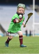 8 October 2016; James Burke, age 5, from Athenry GAA Club, Co Galway, at Croke Park which played host to some of Ireland’s most talented hurlers, along with over 500 children, who lined-out to learn tips and skills from their hurling heroes as part of Centra’s Live Well hurling initiative. The participating children, who experienced a once in a lifetime opportunity, came from 12 lucky GAA clubs who each claimed their very special spot by winning a Live Well hurling challenge during the summer. Croke Park, Dublin. Photo by Cody Glenn/Sportsfile