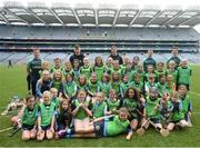 8 October 2016; Members of the Gailltír Camogie Club, Co Waterford, at Croke Park today which played host to some of Ireland’s most talented hurlers, along with over 500 children, who lined-out to learn tips and skills from their hurling heroes as part of Centra’s Live Well hurling initiative. The participating children, who experienced a once in a lifetime opportunity, came from 12 lucky GAA clubs who each claimed their very special spot by winning a Live Well hurling challenge during the summer. Croke Park, Dublin. Photo by Cody Glenn/Sportsfile