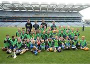 8 October 2016; Members of the Newmarket On Fergus GAA Club, Co Clare, at Croke Park today which played host to some of Ireland’s most talented hurlers, along with over 500 children, who lined-out to learn tips and skills from their hurling heroes as part of Centra’s Live Well hurling initiative. The participating children, who experienced a once in a lifetime opportunity, came from 12 lucky GAA clubs who each claimed their very special spot by winning a Live Well hurling challenge during the summer. Croke Park, Dublin. Photo by Cody Glenn/Sportsfile