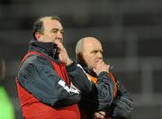 26 January 2011; Fermanagh manager John O'Neill, left, along with Sylvestor Mulrone, selector. Barrett Sports Lighting Dr. McKenna Cup Section A, Fermanagh v Tyrone, Brewster Park, Enniskillen, Co. Fermanagh. Picture credit: Oliver McVeigh / SPORTSFILE