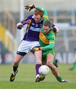 23 January 2011; Mark Vaughan, Kilmacud Crokes, in action against Shane Sullivan, Rhode. AIB Leinster GAA Football All-Ireland Senior Club Championship Final, Rhode v Kilmacud Crokes, O'Moore Park, Portlaoise, Co. Laois. Picture credit: Dáire Brennan / SPORTSFILE