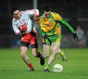 19 February 2011; David Walsh, Donegal, in action against David Harte, Tyrone. Allianz Football League, Division 2 Round 2, Tyrone v Donegal, Healy Park, Omagh, Co. Tyrone. Picture credit: Oliver McVeigh / SPORTSFILE