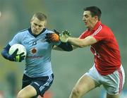 19 February 2011; Tomas Quinn, Dublin, in action against Ray Carey, Cork. Allianz Football League, Division 1 Round 2, Dublin v Cork, Croke Park, Dublin. Picture credit: Stephen McCarthy / SPORTSFILE