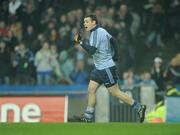 19 February 2011; Kevin McManomon, Dublin, celebrates  after scoring his side's second goal. Allianz Football League, Division 1 Round 2, Dublin v Cork, Croke Park, Dublin. Picture credit: Stephen McCarthy / SPORTSFILE