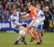 20 February 2011; Steven McDonnell, Armagh, in action against Kieran Duffy, Monaghan. Allianz Football League, Division 1 Round 2, Armagh v Monaghan, Athletic Grounds, Armagh. Picture credit: Oliver McVeigh / SPORTSFILE