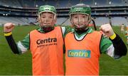 8 October 2016; Jack Brennan, age 12, left, and Tyler Fetherston, age 11, from O'Tooles GAA in Dublin as Croke Park today played host to some of Ireland’s most talented hurlers, along with over 500 children, who lined-out to learn tips and skills from their hurling heroes as part of Centra’s Live Well hurling initiative. The participating children, who experienced a once in a lifetime opportunity, came from 12 lucky GAA clubs who each claimed their very special spot by winning a Live Well hurling challenge during the summer. Croke Park, Dublin. Photo by Piaras Ó Mídheach/Sportsfile