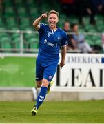 8 October 2016; Paul O'Conor of Limerick FC celebrates after scoring his side's first goal during the SSE Airtricity League First Division match between Limerick FC and Drogheda United at The Markets Field in Limerick. Photo by Diarmuid Greene/Sportsfile