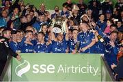 8 October 2016; Limerick FC captain Shane Duggan lifts the cup after the SSE Airtricity League First Division match between Limerick and Drogheda United at The Markets Field in Limerick. Photo by Diarmuid Greene/Sportsfile