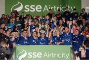 8 October 2016; Limerick FC captain Shane Duggan lifts the cup after the SSE Airtricity League First Division match between Limerick and Drogheda United at The Markets Field in Limerick. Photo by Diarmuid Greene/Sportsfile