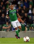 8 October 2016; Josh Magennis of Northern Ireland during the FIFA World Cup Group C Qualifier match between Northern Ireland and San Marino at Windsor Park in Belfast. Photo by David Fitzgerald/Sportsfile