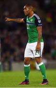 8 October 2016; Josh Magennis of Northern Ireland during the FIFA World Cup Group C Qualifier match between Northern Ireland and San Marino at Windsor Park in Belfast. Photo by David Fitzgerald/Sportsfile