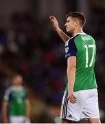 8 October 2016; Paddy McNair of Northern Ireland following victory after the FIFA World Cup Group C Qualifier match between Northern Ireland and San Marino at Windsor Park in Belfast. Photo by David Fitzgerald/Sportsfile