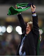 8 October 2016; Actor Charlie Lawson ahead of the FIFA World Cup Group C Qualifier match between Northern Ireland and San Marino at Windsor Park in Belfast. Photo by David Fitzgerald/Sportsfile