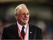 8 October 2016; Former World Champion snooker player Dennis Taylor ahead of the FIFA World Cup Group C Qualifier match between Northern Ireland and San Marino at Windsor Park in Belfast. Photo by David Fitzgerald/Sportsfile