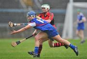 20 February 2011; Aideen McNamara, University College Cork, in action against Katrina Parrock, Waterford IT. Ashbourne Cup Final, University College Cork v Waterford IT, Pearse Stadium, Salthill, Galway. Picture credit: David Maher / SPORTSFILE