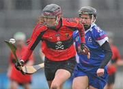 20 February 2011; Miriam Crowley, University College Cork, in action against Katie Power, Waterford IT. Ashbourne Cup Final, University College Cork v Waterford IT, Pearse Stadium, Salthill, Galway. Picture credit: David Maher / SPORTSFILE