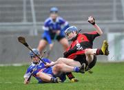 20 February 2011; Katrina Mackey, University College Cork, in action against Ann Dalton, Waterford IT. Ashbourne Cup Final, University College Cork v Waterford IT, Pearse Stadium, Salthill, Galway. Picture credit: David Maher / SPORTSFILE