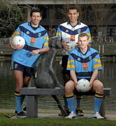22 February 2011; UCD stars Cian O'Sullivan, left, Craig Dias, and Peter Kelly, right, at the book launch of &quot;UCD and the Sigerson&quot; by Irial Glynn. UCD, Belfield, Dublin. Photo by Sportsfile