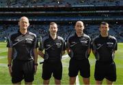 4 September 2016; Match officials before the Electric Ireland GAA Hurling All-Ireland Minor Championship Final in Croke Park, Dublin.  Photo by Ray McManus/Sportsfile