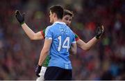 1 October 2016; Diarmuid Connolly of Dublin and Lee Keegan of Mayo during the GAA Football All-Ireland Senior Championship Final Replay match between Dublin and Mayo at Croke Park in Dublin. Photo by Piaras Ó Mídheach/Sportsfile