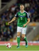 8 October 2016; Jonny Evans of Northern Ireland during the FIFA World Cup Group C Qualifier match between Northern Ireland and San Marino at Windsor Park in Belfast. Photo by Oliver McVeigh/Sportsfile