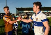 9 October 2016; Diarmuid Connolly of St Vincent's shakes hands with Jonny Cooper of Na Fianna after the Dublin Senior Club Football Championship Round 2 match between St Vincent's and Na Fianna at Parnell Park in Dublin. Photo by Piaras Ó Mídheach/Sportsfile