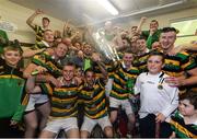 9 October 2016; Glen Rovers players celebrate in their dressing room after winning the Cork County Senior Hurling Championship Final match between Erin's Own and Glen Rovers at Páirc Ui Rinn in Cork. Photo by Diarmuid Greene/Sportsfile