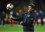 9 October 2016; Republic of Ireland assistant manager Roy Keane before the start of the FIFA World Cup Group D Qualifier match between Moldova and Republic of Ireland at Stadionul Zimbru in Chisinau, Moldova. Photo by David Maher/Sportsfile