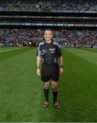 1 October 2016; Referee Maurice Deegan ahead of the GAA Football All-Ireland Senior Championship Final Replay match between Dublin and Mayo at Croke Park in Dublin. Photo by Ray McManus/Sportsfile