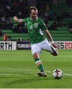 9 October 2016; Glenn Whelan of Republic of Ireland in action against  Moldova during the FIFA World Cup Group D Qualifier match between Moldova and Republic of Ireland at Stadionul Zimbru in Chisinau, Moldova. Photo by David Maher/Sportsfile