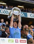 1 October 2016; Ciarán Kilkenny of Dublin lifts the Sam Maguire cup after the GAA Football All-Ireland Senior Championship Final Replay match between Dublin and Mayo at Croke Park in Dublin. Photo by Ray McManus/Sportsfile
