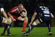 22 February 2011; Billy Holland, Munster, in action against Darren Barry, Bristol Rugby. British and Irish Cup, Bristol Rugby v Munster, The Memorial Stadium, Bristol, England. Picture credit: Phil Mingo / SPORTSFILE