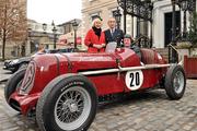 23 February 2011; Pictured at the launch of the 'Inaugural Festival of Speed' which takes place on the August bank holiday weekend are, from left to right, former rally driver Rosmary Smith, Lord Inchiquinn Conor O'Brien, Honorary President of the Irish Festival of Speed, and Ed Cassidy, owner of the car, the Iona Special. Launch of the 'Inaugural Festival of Speed', The Mansion House, Dawson Street, Dublin. Picture credit: David Maher / SPORTSFILE
