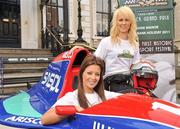 23 February 2011; Pictured at the launch of the 'Inaugural Festival of Speed' which takes place on the August bank holiday weekend are race drivers Karen Feeney, right, and Katrina Walsh. Launch of the 'Inaugural Festival of Speed', The Mansion House, Dawson Street, Dublin. Picture credit: David Maher / SPORTSFILE