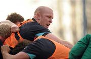 23 February 2011; Ireland's Paul O'Connell in action during squad training ahead of their RBS Six Nations Rugby Championship match against Scotland on Sunday. Ireland Rugby Squad Training, RDS, Ballsbridge, Dublin. Picture credit: Brendan Moran / SPORTSFILE