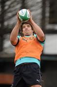 22 February 2011; Ireland's Donncha O'Callaghan in action during squad training ahead of their RBS Six Nations Rugby Championship match against Scotland on Sunday. Ireland Rugby Squad Training, RDS, Ballsbridge, Dublin. Picture credit: Brendan Moran / SPORTSFILE
