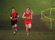 16 February 2011; Kevin Dooney, CBC Monkstown, 145, on his way to winning the Senior Boys event at the Aviva Leinster Schools Cross Country. Santry Demesne, Santry, Dublin. Picture credit: Stephen McCarthy / SPORTSFILE