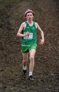 16 February 2011; Dylan Kenna, Colaiste Mhuire Mullingar, in action during the Intermediate Boys event at the Aviva Leinster Schools Cross Country. Santry Demesne, Santry, Dublin. Picture credit: Stephen McCarthy / SPORTSFILE