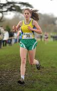 16 February 2011; Sorcha Nic Umfraidh, Colaiste Iosagain, in action during the Senior Girls event at the Aviva Leinster Schools Cross Country. Santry Demesne, Santry, Dublin. Picture credit: Stephen McCarthy / SPORTSFILE
