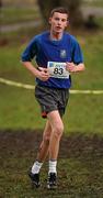 16 February 2011; Adam Wall, Salesian College, in action during the Senior Boys event at the Aviva Leinster Schools Cross Country. Santry Demesne, Santry, Dublin. Picture credit: Stephen McCarthy / SPORTSFILE
